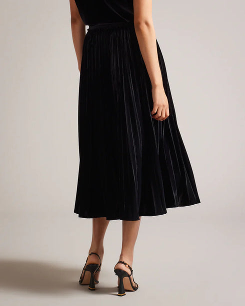 GJILL-Skirts-Pleated Skirt With Elasticated Waistband- Ted Baker Romania